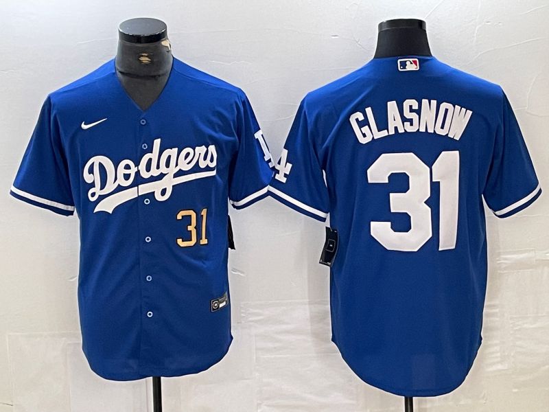 Men Los Angeles Dodgers #31 Glasnow Blue Nike Game MLB Jersey style 2->los angeles dodgers->MLB Jersey